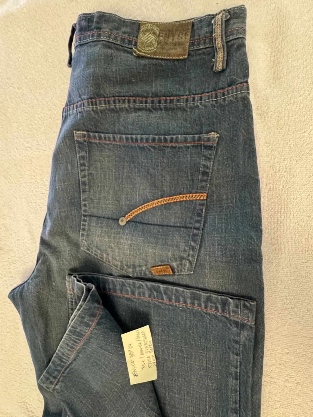 Enyce Blue Loose Fit Jeans Size 38x34 thumbnail