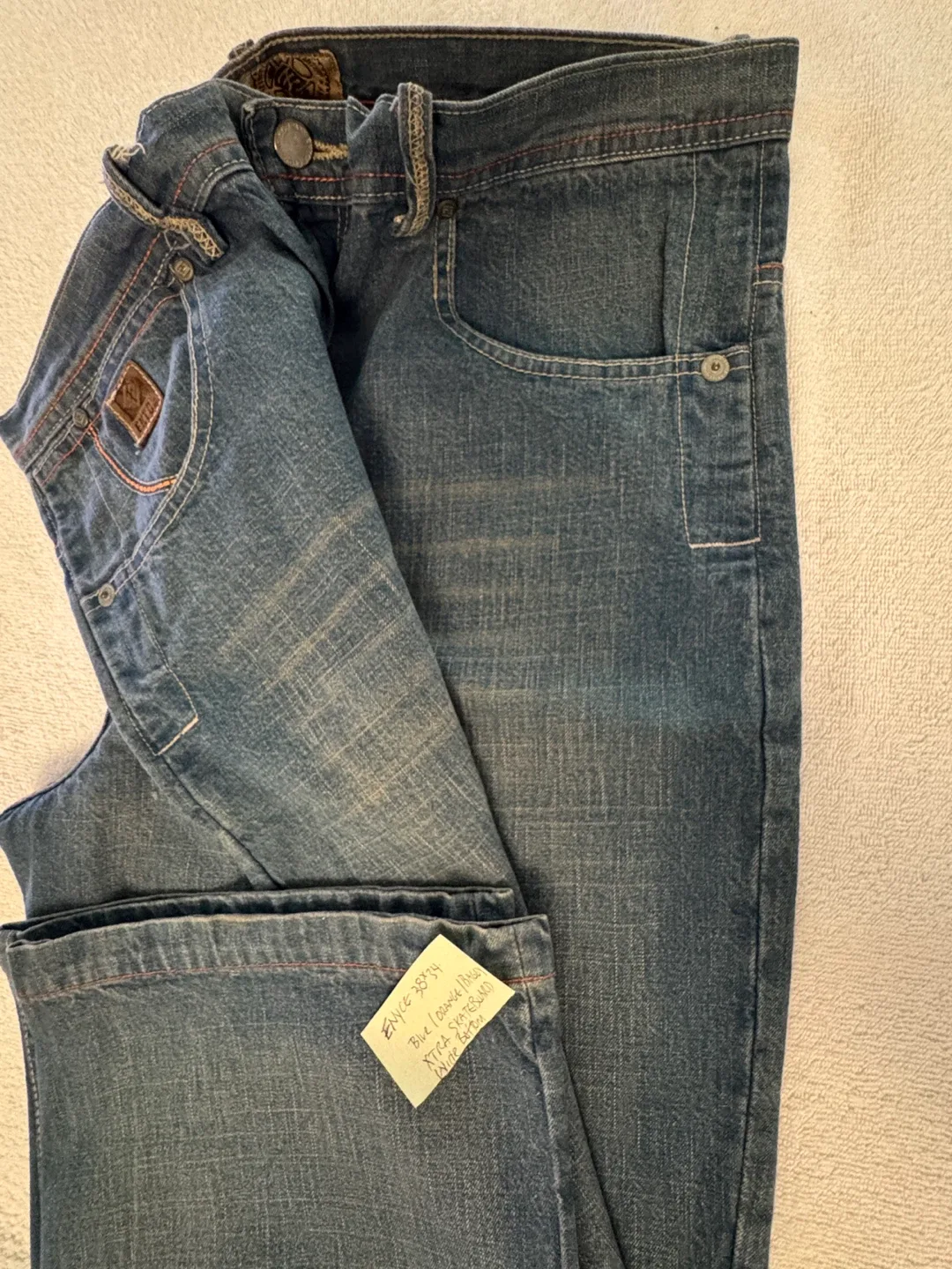 Enyce Blue Loose Fit Jeans Size 38x34 image indicator(2)