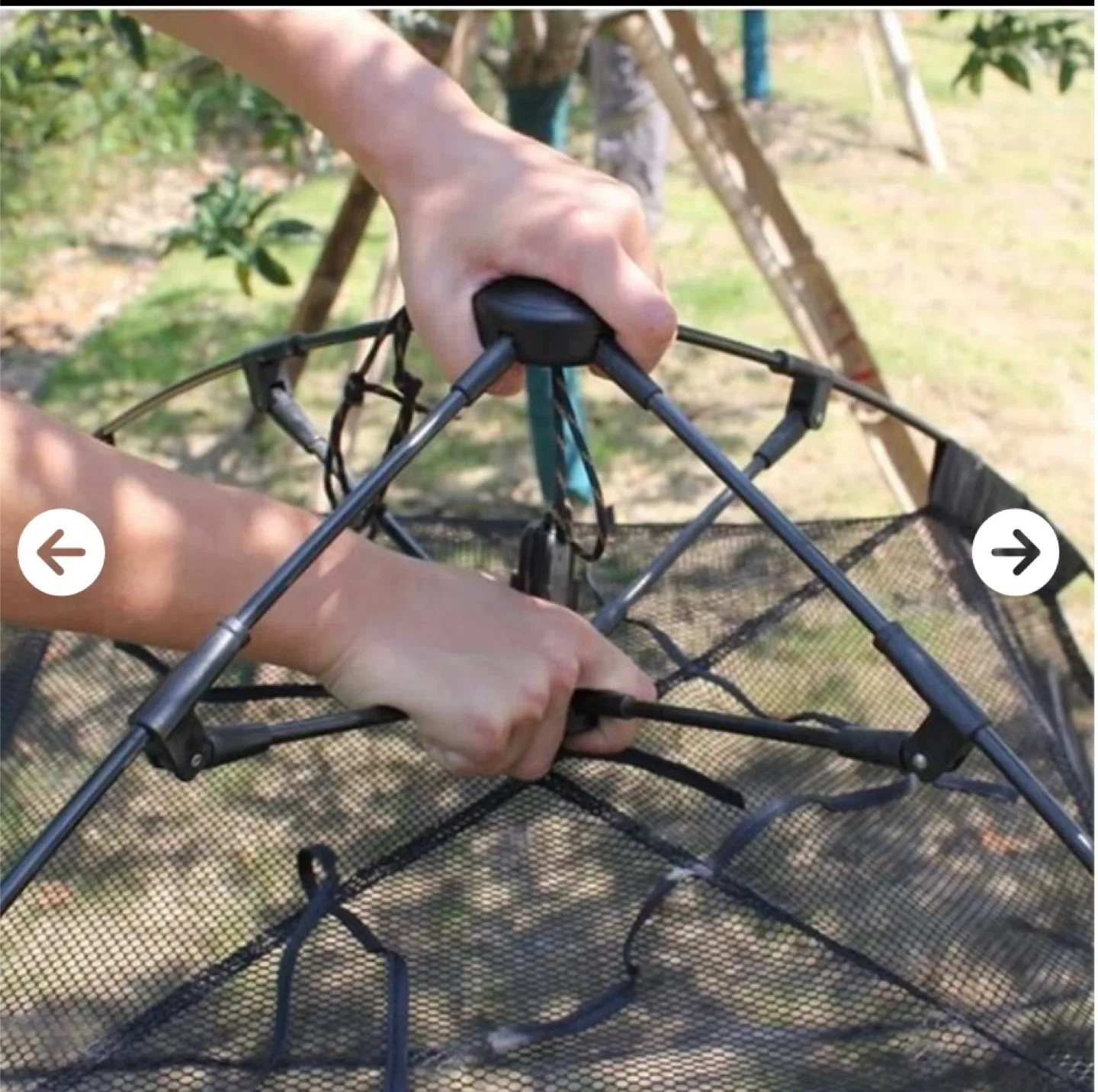 Large Outdoor Pet Tent - Black image indicator(2)