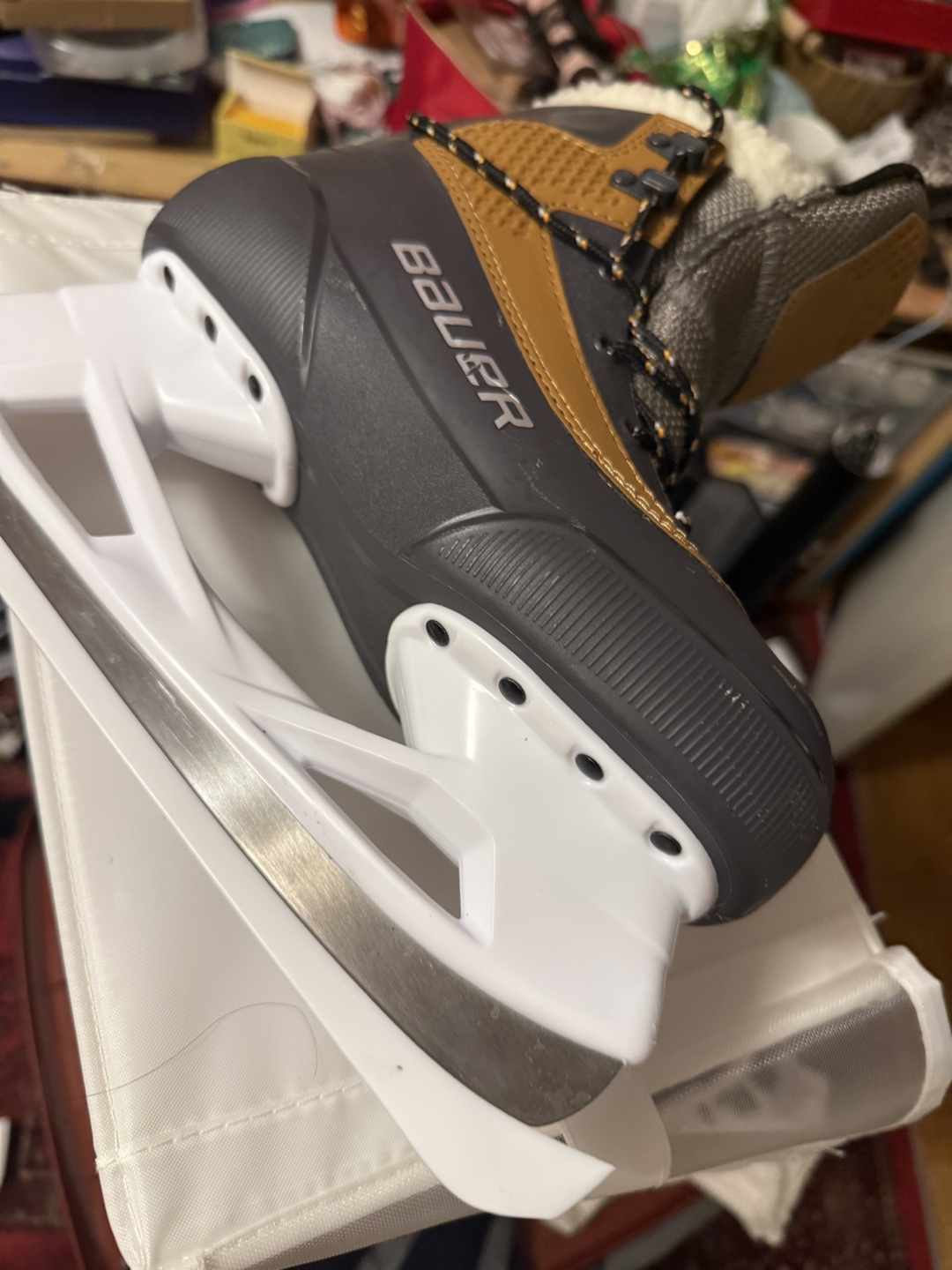 Bauer Ice Skates - Grey & Brown - photo 3
