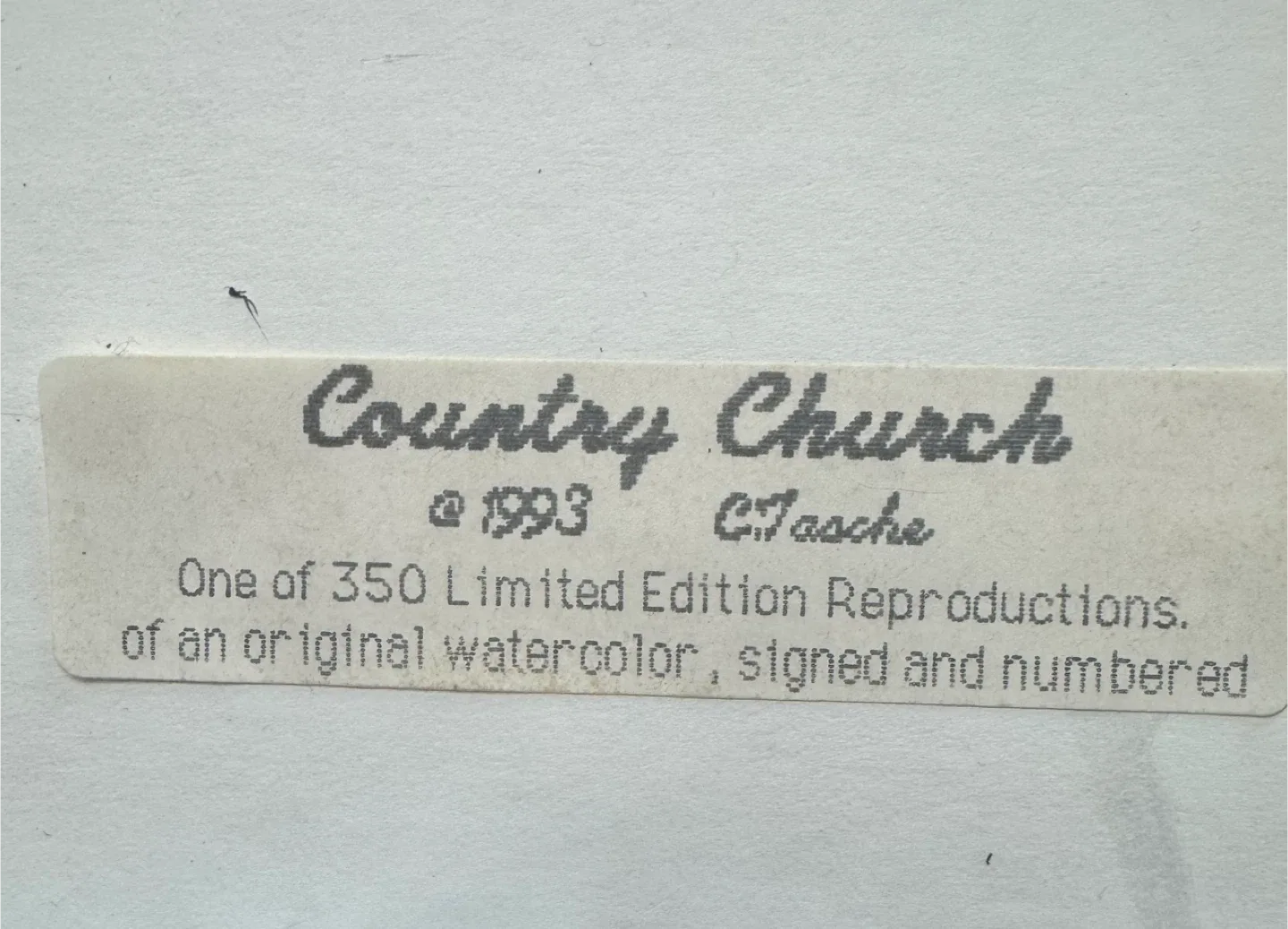 Cyndi Tasche "Country Church" Limited Edition Print image indicator(5)