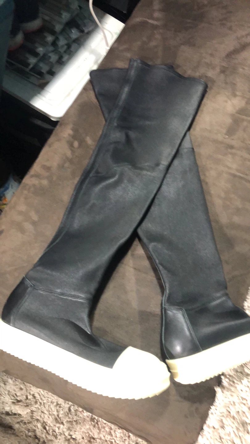 Rick Owens Over-the-Knee Boots - Size 38
