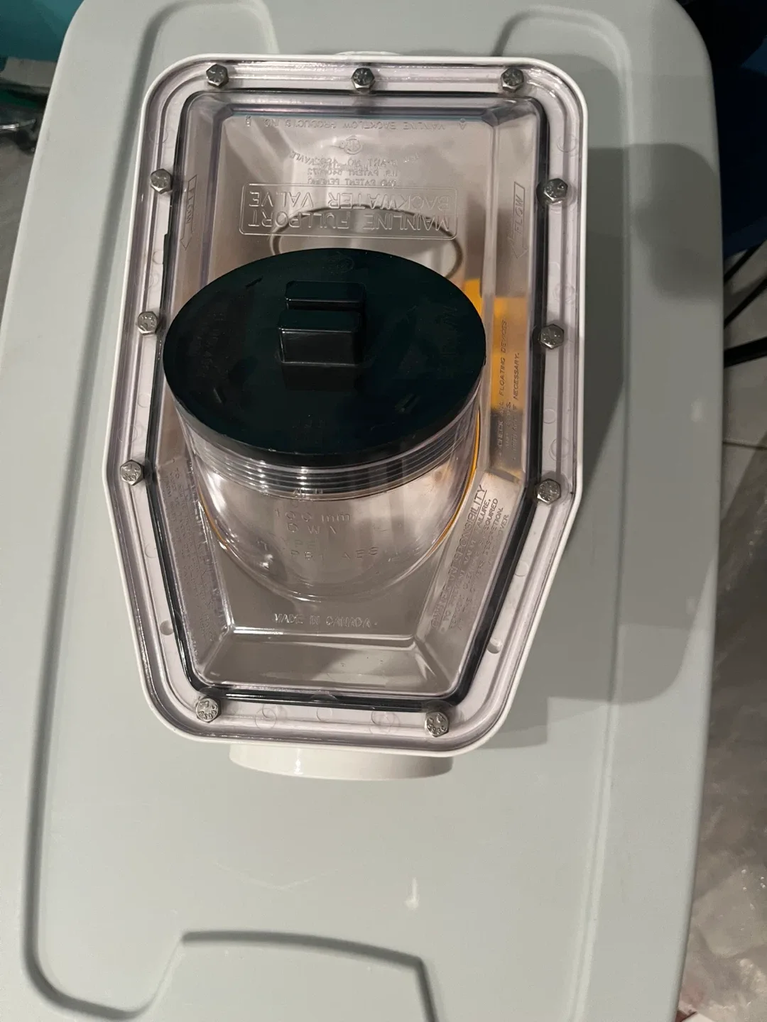 Mainline Backflow Horizontal Type 1 ABS Backwater Valve image indicator(2)