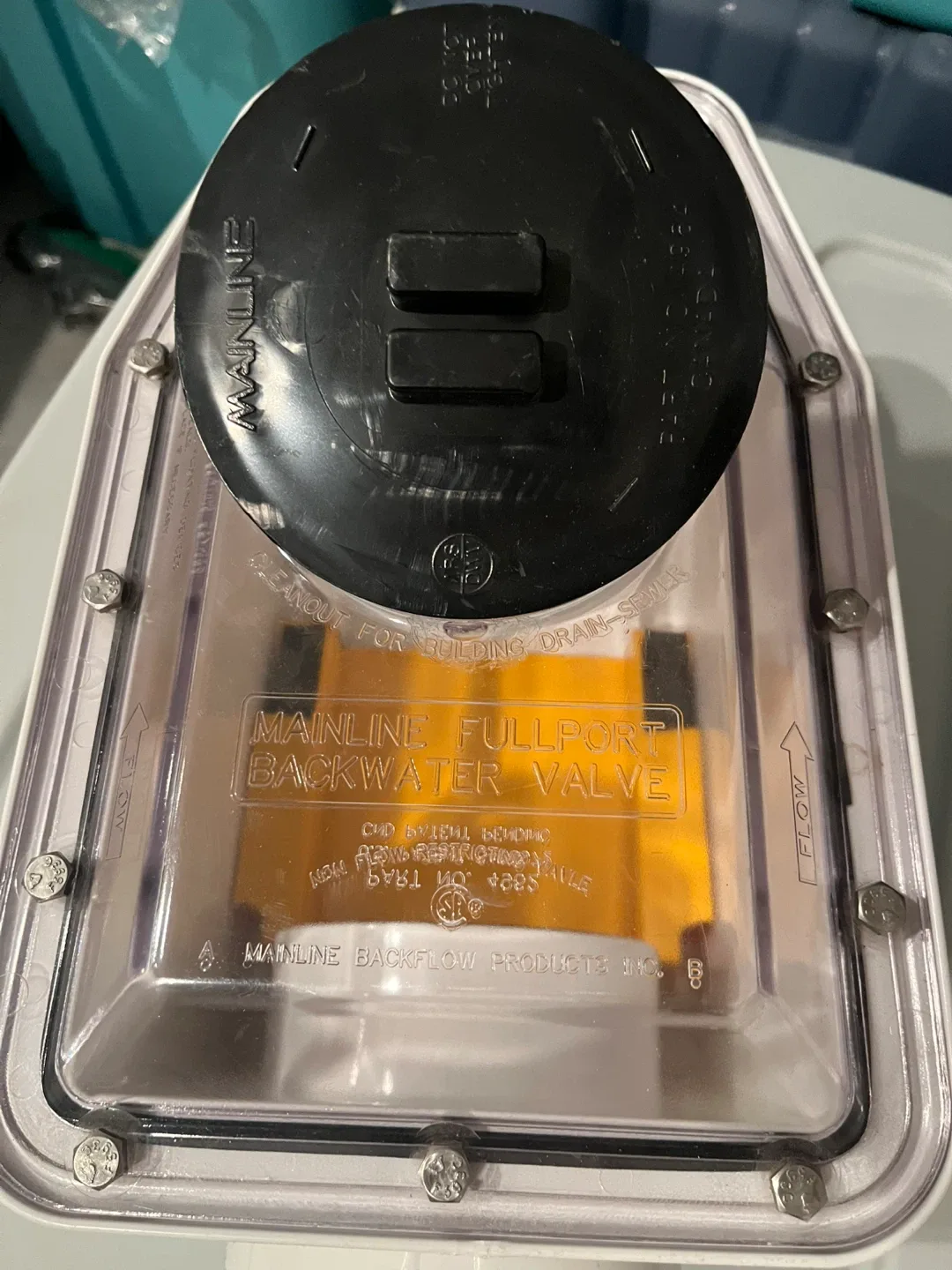 Mainline Backflow Horizontal Type 1 ABS Backwater Valve image indicator(7)