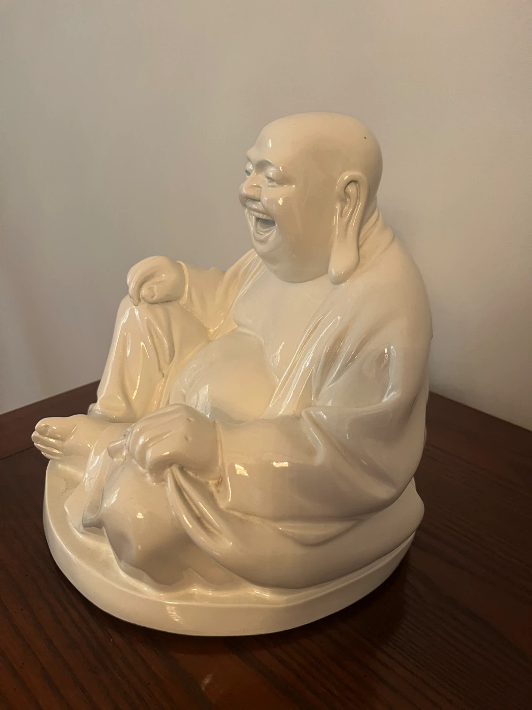 Laughing Buddha Statue - Ceramic - photo 2