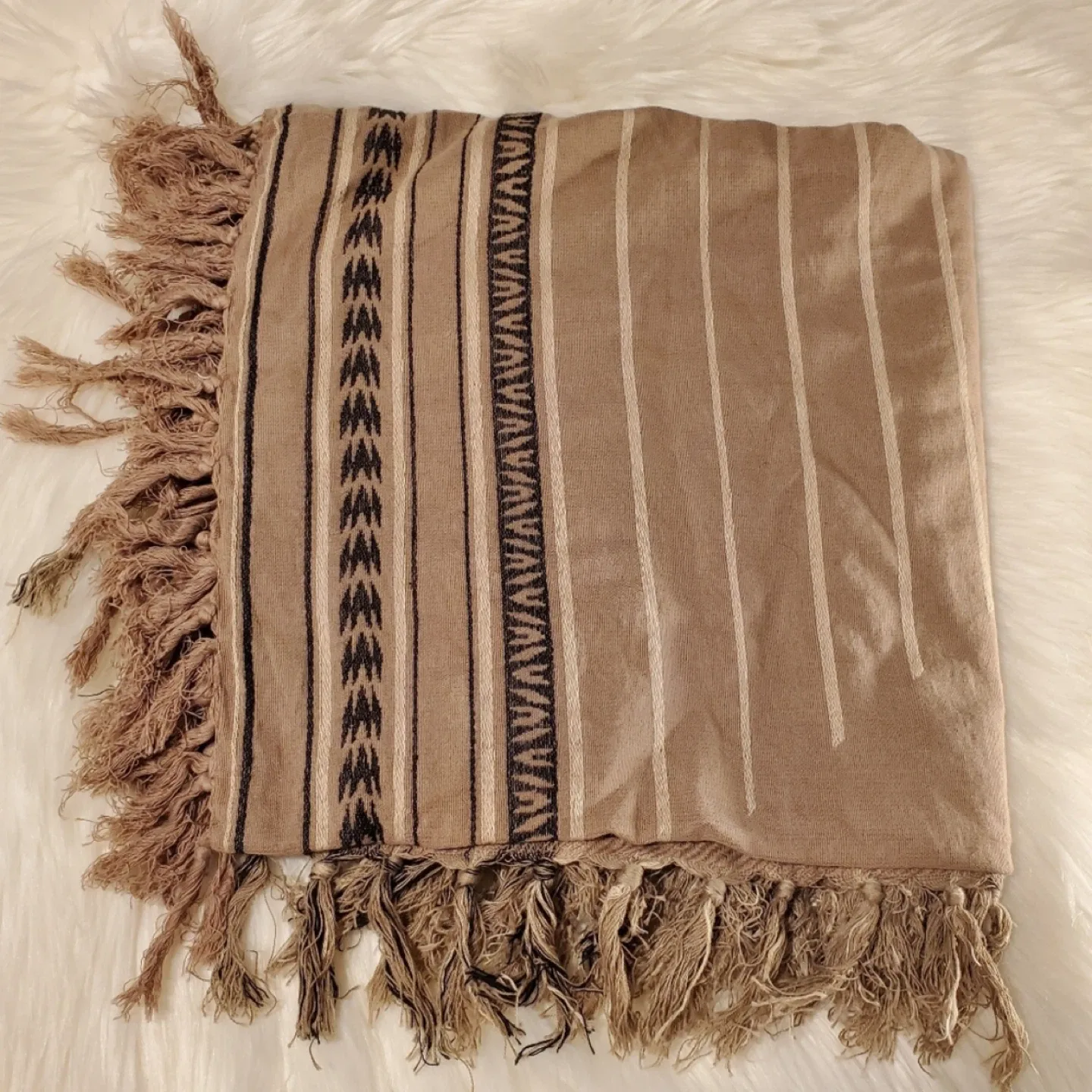 Wilfred 100% Cotton Blanket Scarf - One Size thumbnail