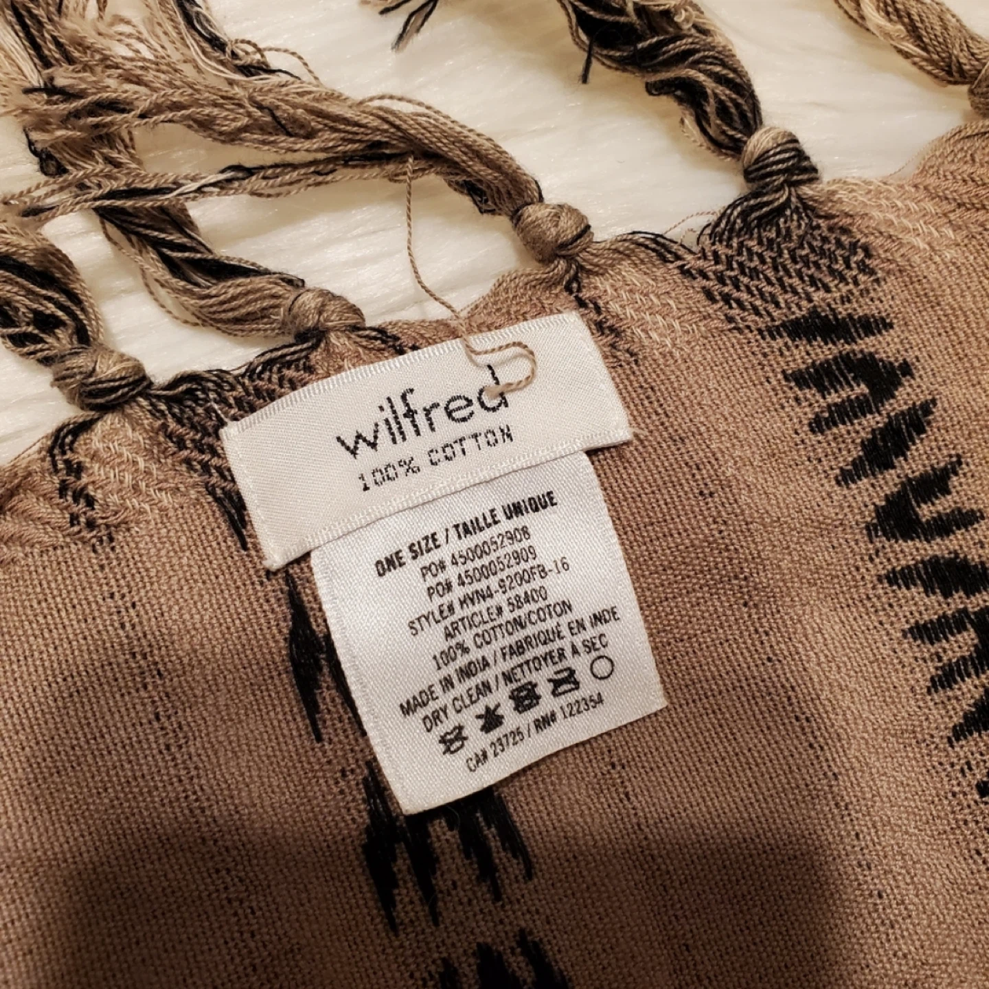 Wilfred 100% Cotton Blanket Scarf - One Size - photo 2