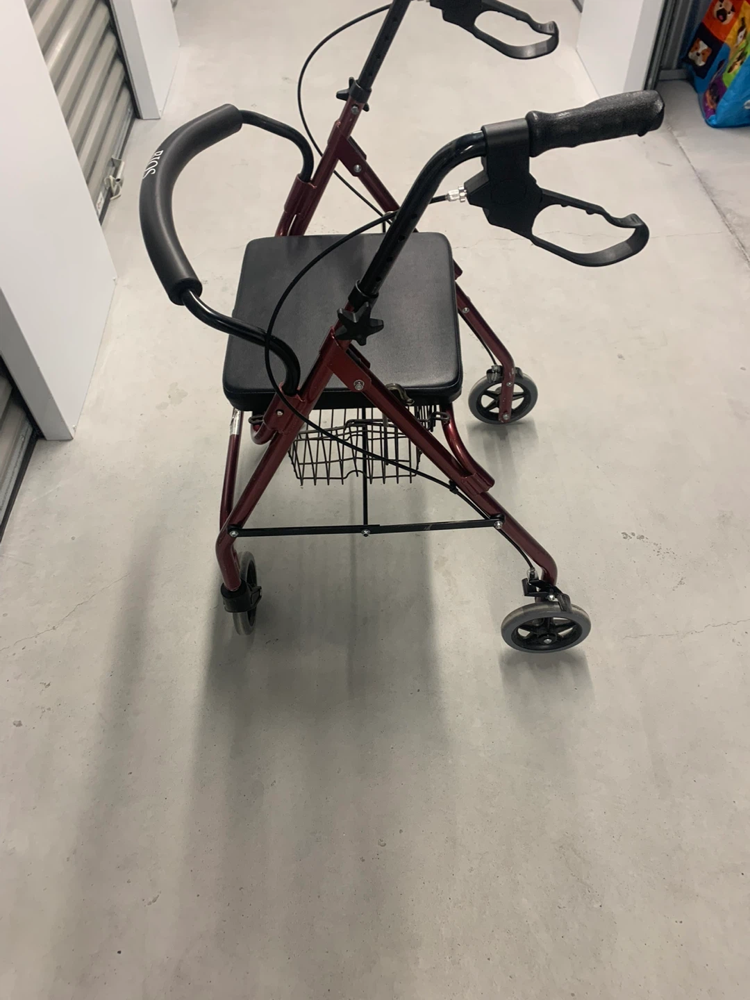 Four Wheel Walker with Seat & Basket - photo 2