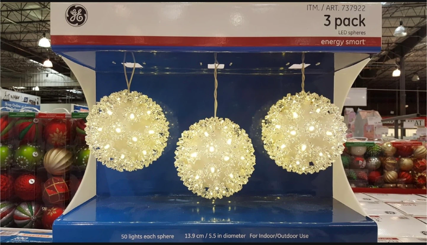 Brand New GE 3 Pack LED Spheres - Energy Smart - photo 2