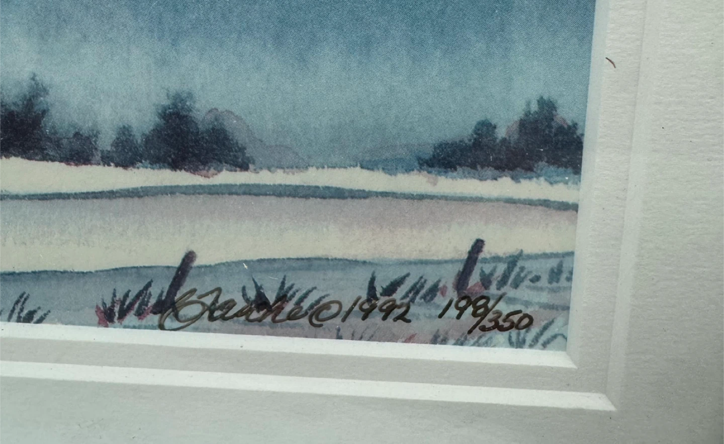 Cyndi Tasche "Night Frost" Limited Edition Print - photo 3