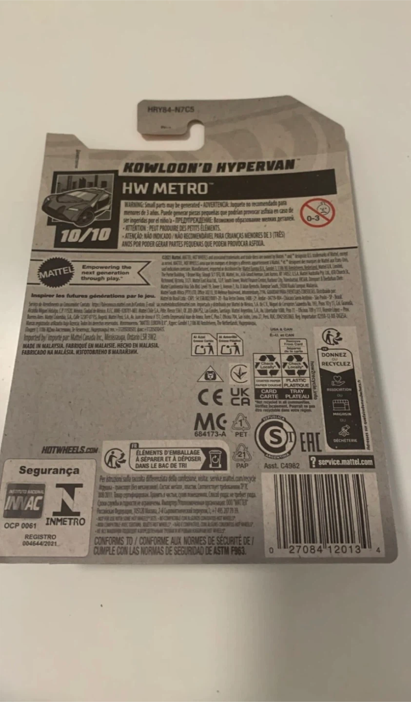 Hot Wheels HW Metro Kowloon Hypervan - New in Package - photo 2