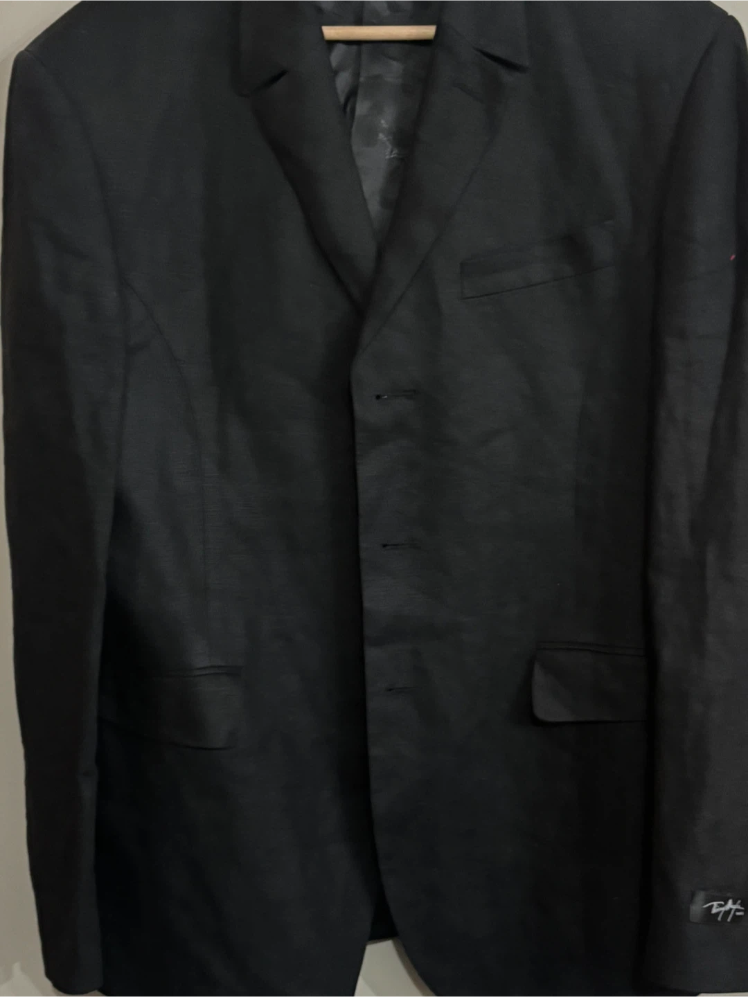 Thierry Mugler Paris Black Linen Blazer
