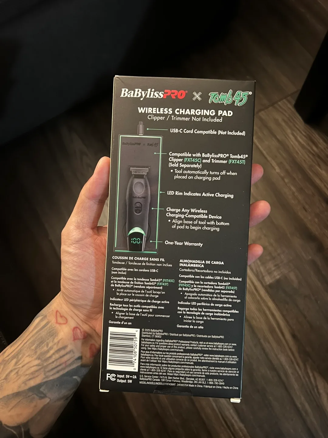 BaBylissPRO x Tomb45 Wireless Charging Pad - New image indicator(2)