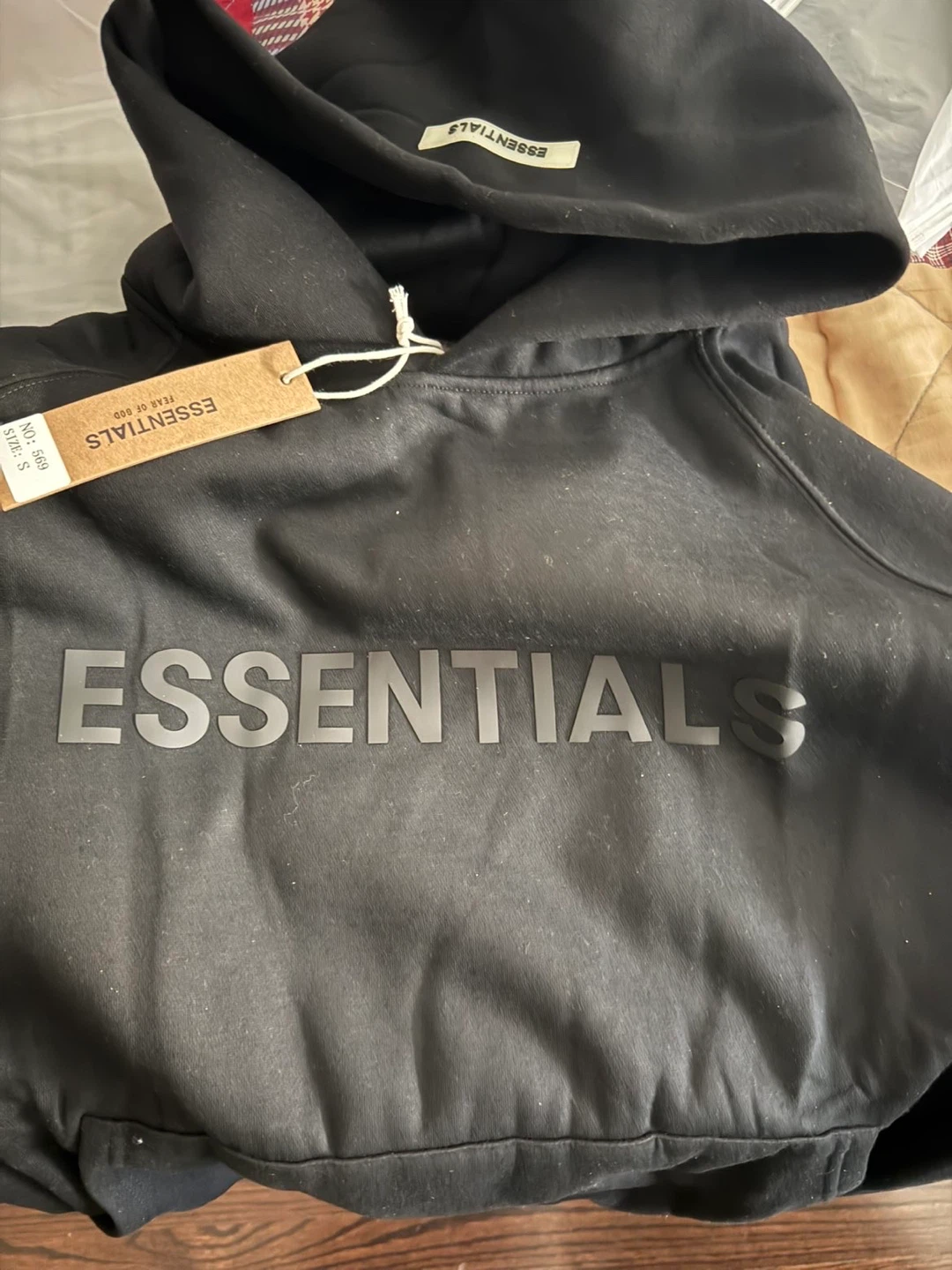 Black Essentials Fear of God Hoodie - photo 3