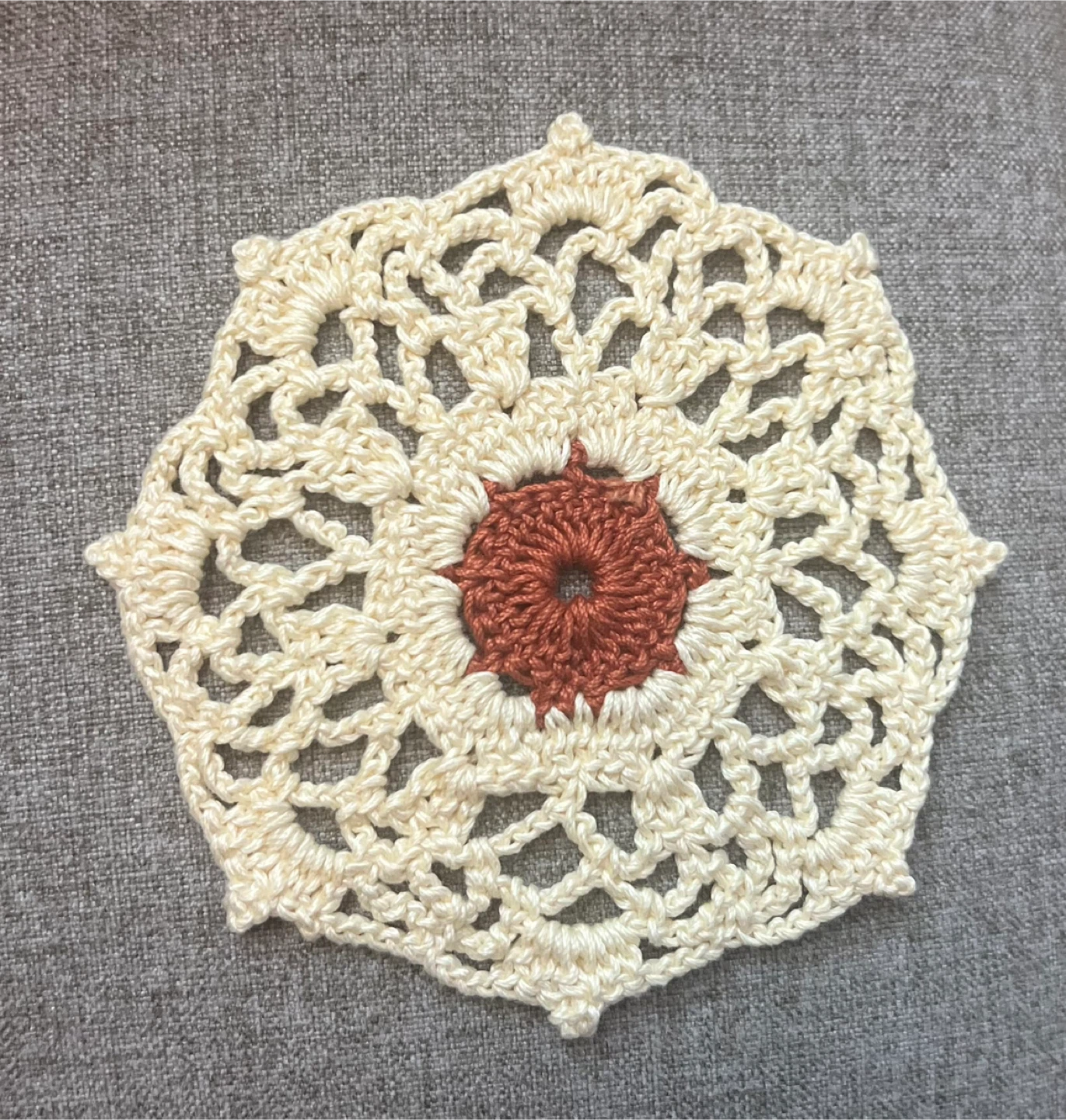 🌸 Handmade Crochet Coasters – Set of 4 - photo 2