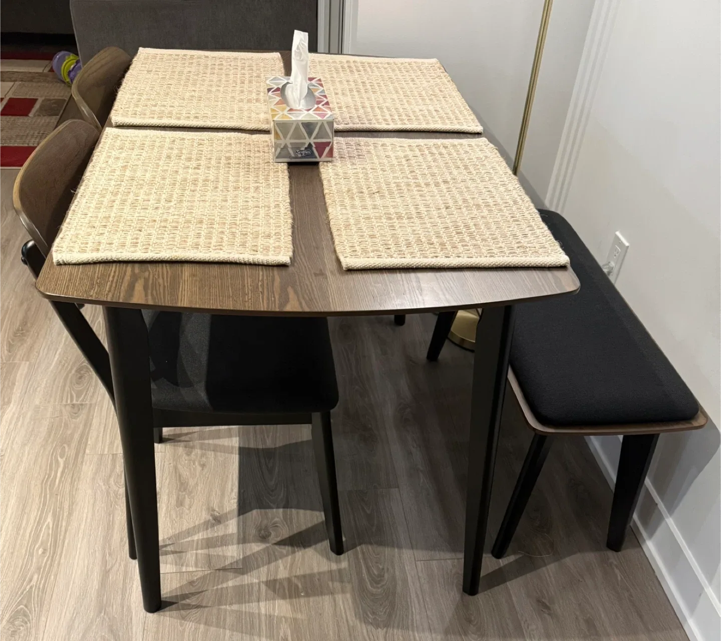 Dining Table with 4 Chairs and Bench image indicator(2)