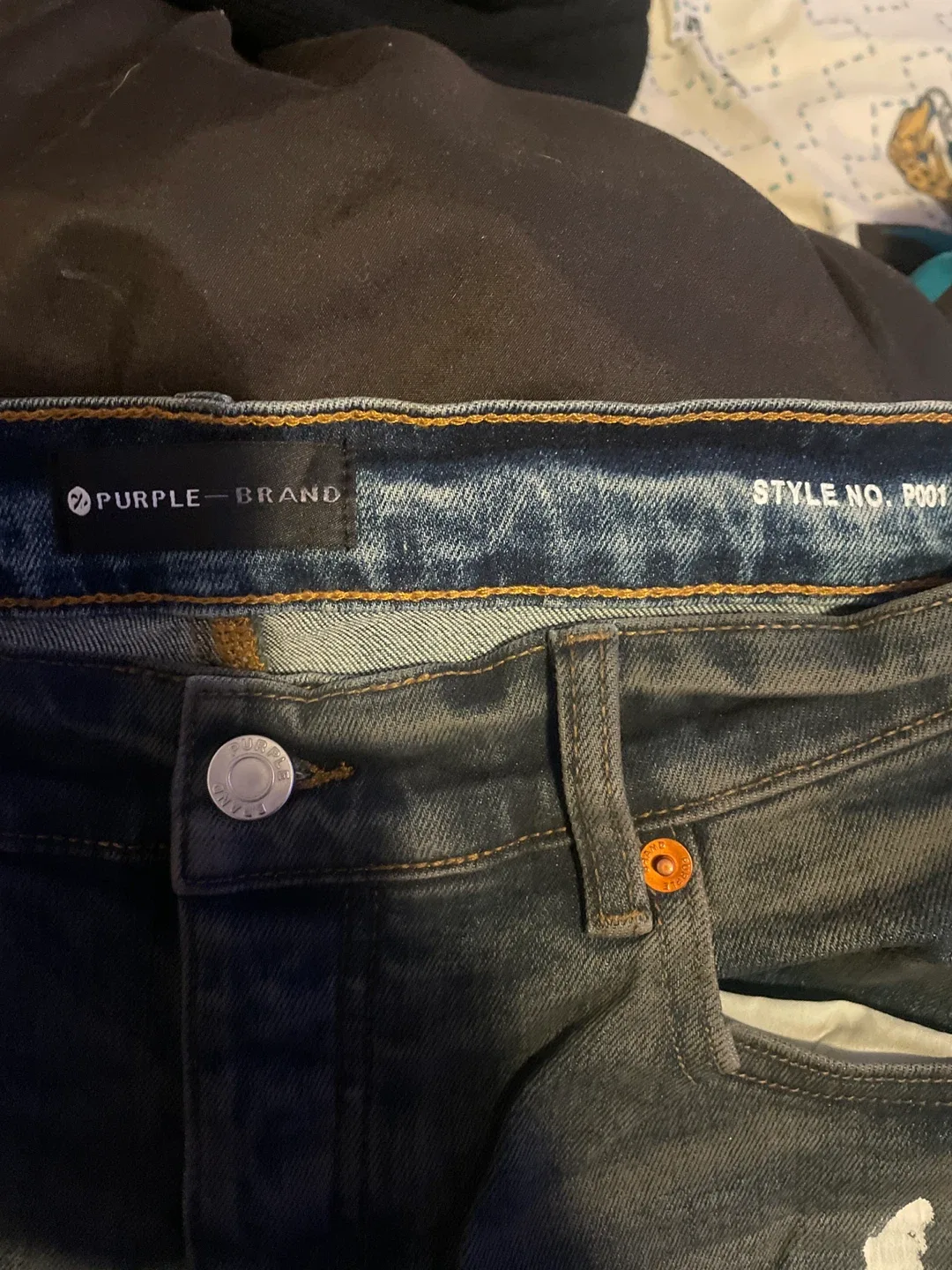 Purple Brand Dropped Fit Mid Rise Slim Leg Jeans image indicator(3)