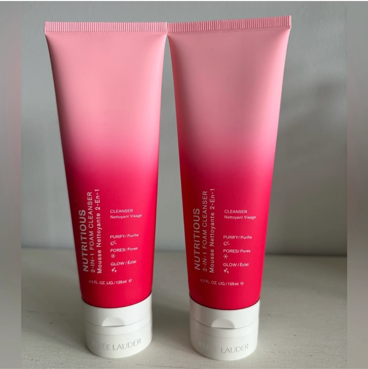 2x Estee Lauder Nutritious 2-in-1 Foam Cleanser 125ml