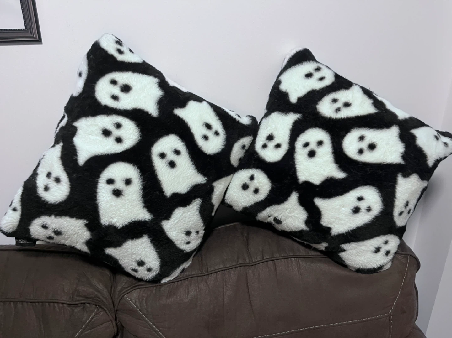 Ghost Print Throw Pillows - Set of 2