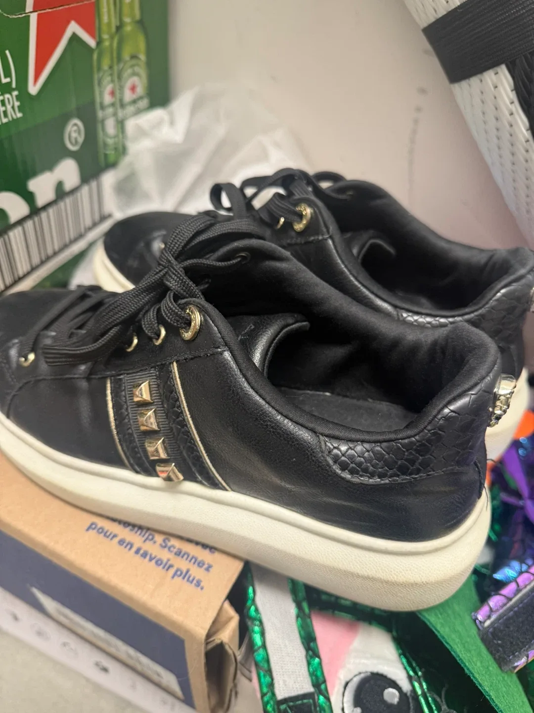 ALDO Black Sneakers - Size 8