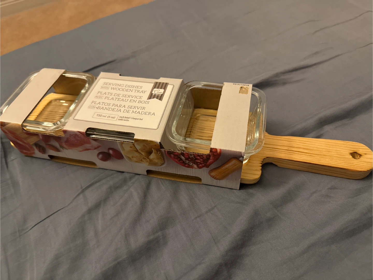 Casa Serving Dishes with Wooden Tray