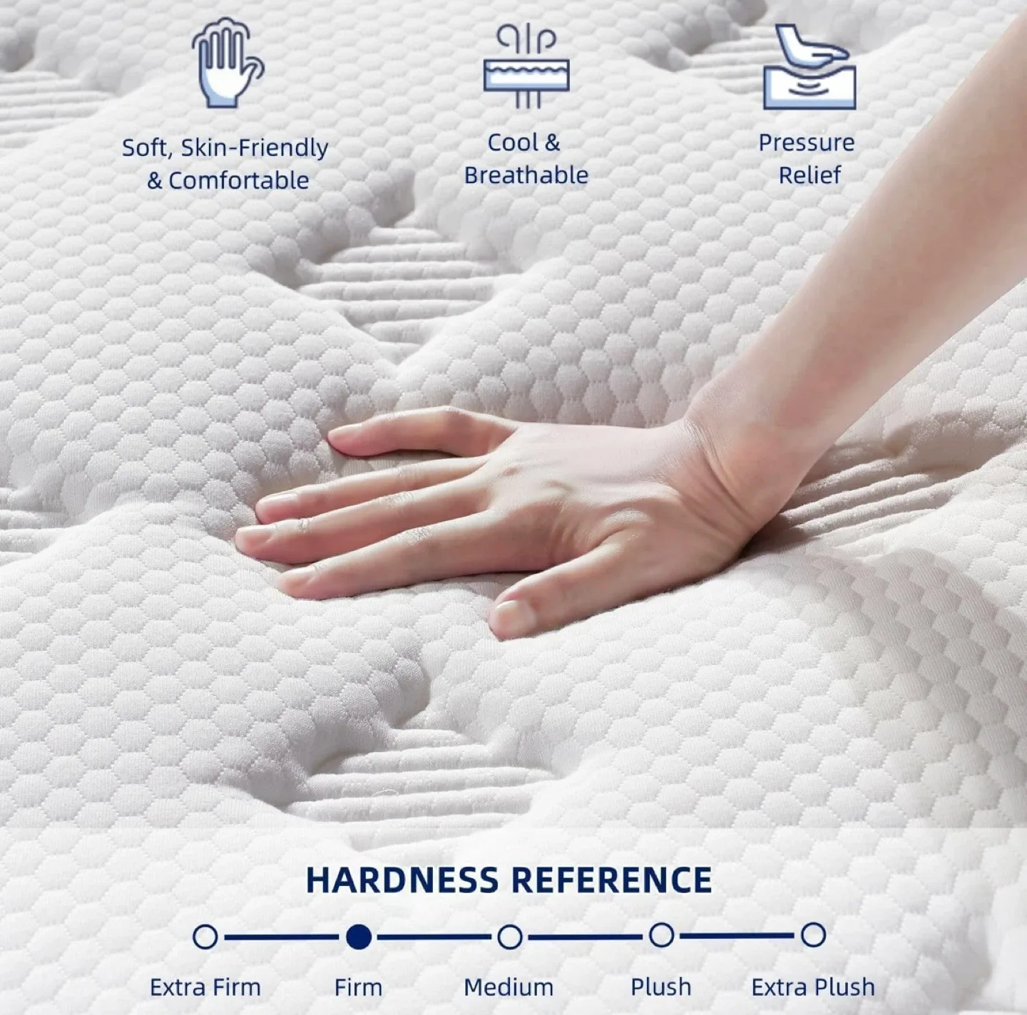EEN EEN SLEEP Queen Mattress - Soft & Breathable image indicator(2)