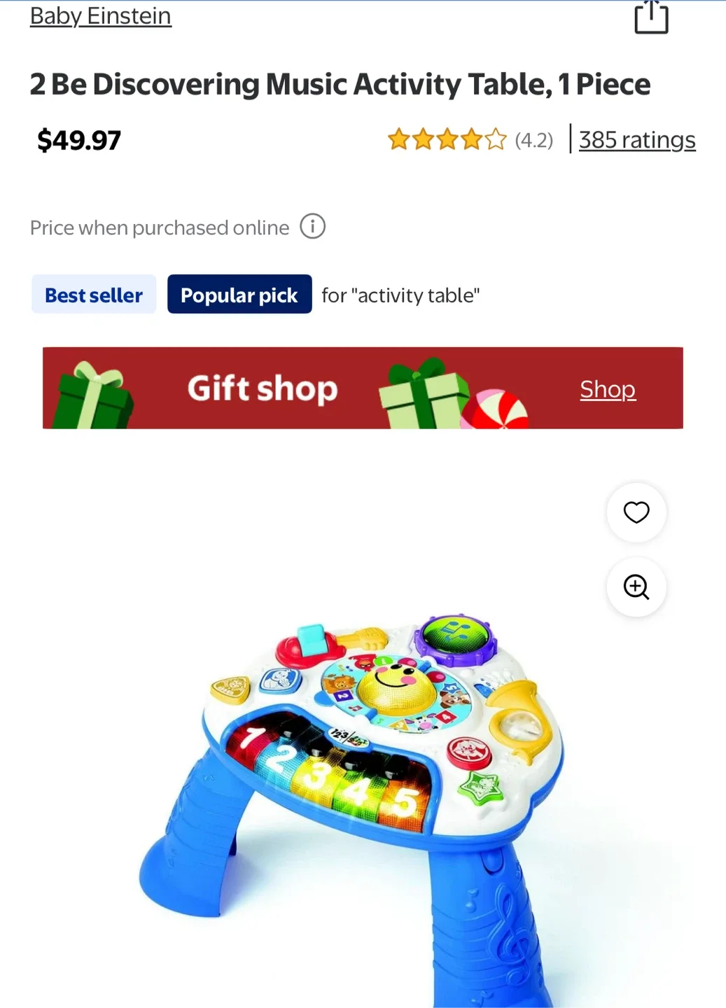 Baby Einstein Discovering Music Activity Table image indicator(2)