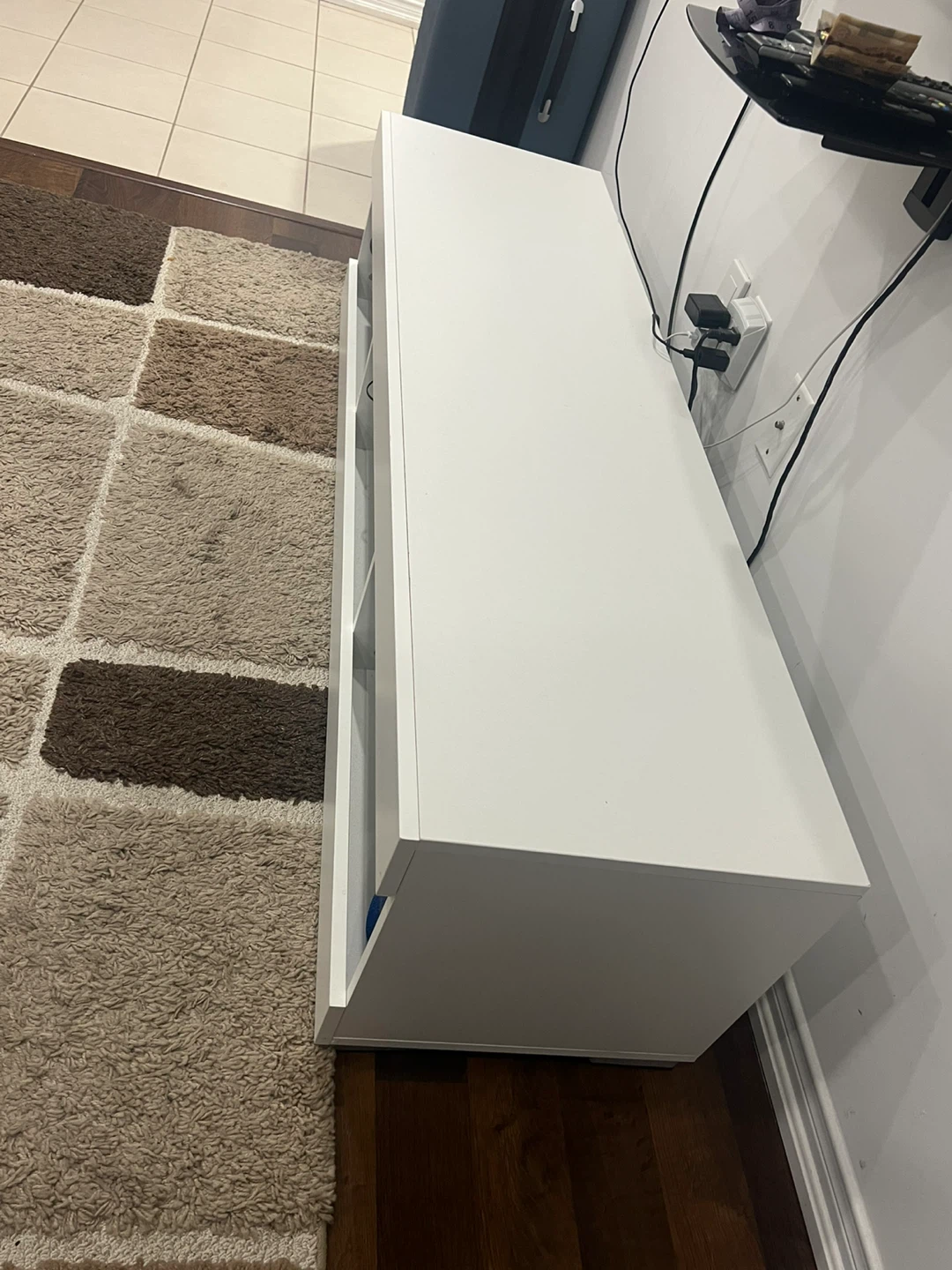 White TV Stand - photo 3