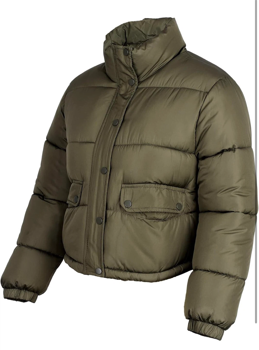 NEW! C&C California Olive Green Puffer Jacket - Polyester - photo 2