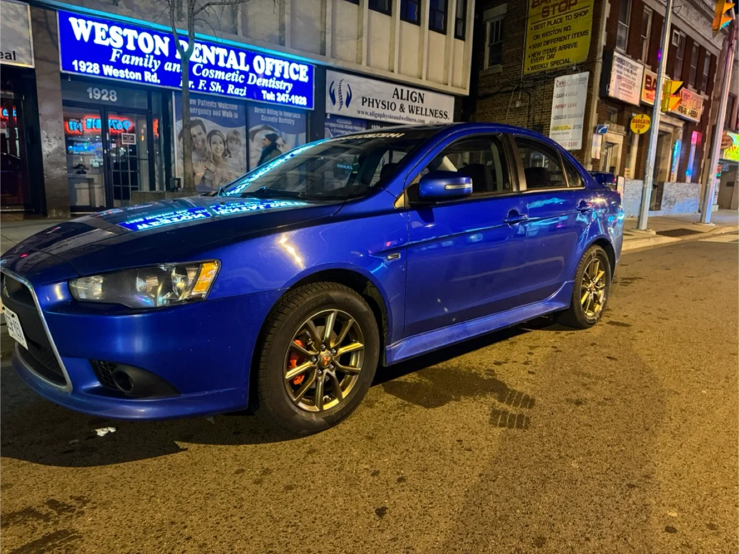 Blue Mitsubishi Lancer image indicator(8)