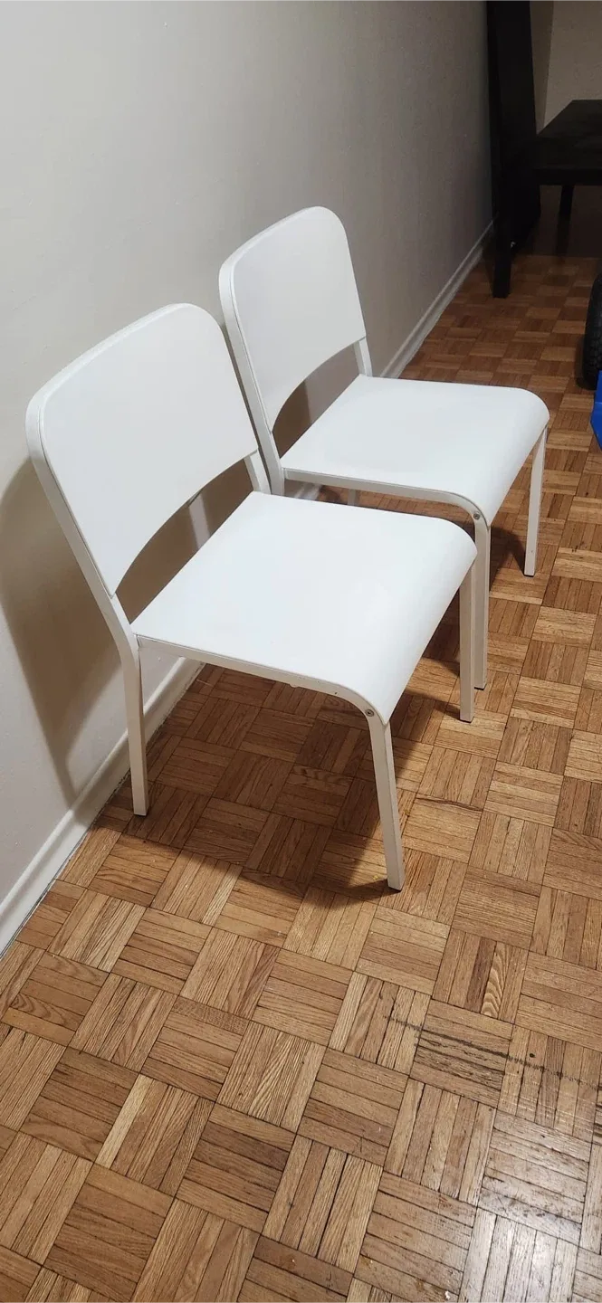 IKEA White Chairs - Set of 2 image indicator(2)