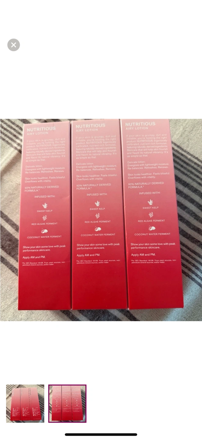 3X NEW Estee Lauder Nutritious Airy Lotion 3.4 fl oz - photo 2