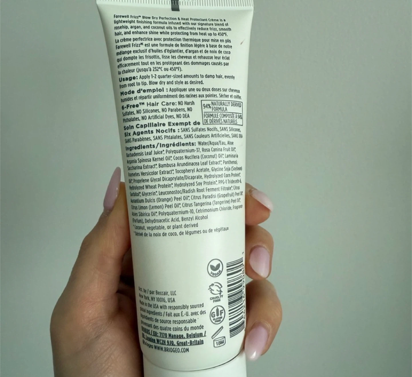 NEW Briogeo Farewell Frizz Blow Dry Heat Protectant Cream - photo 2