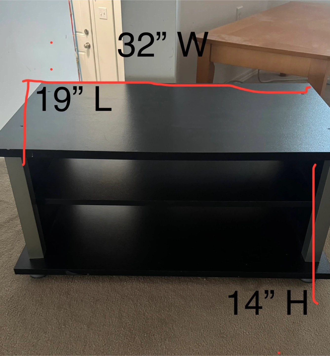 Black TV Stand - photo 4