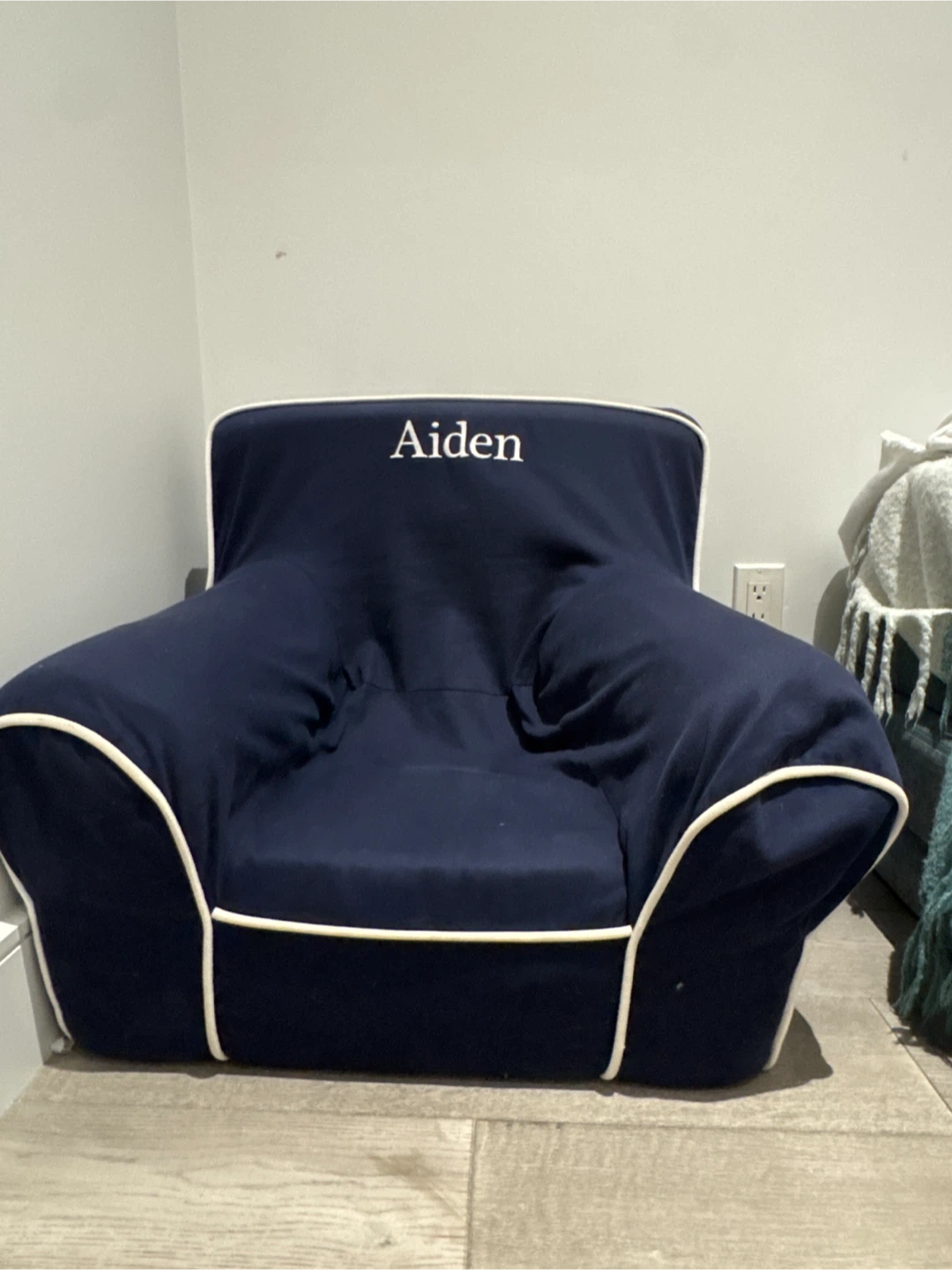 Pottery Barn Navy Kids Anywhere Chair - Aiden