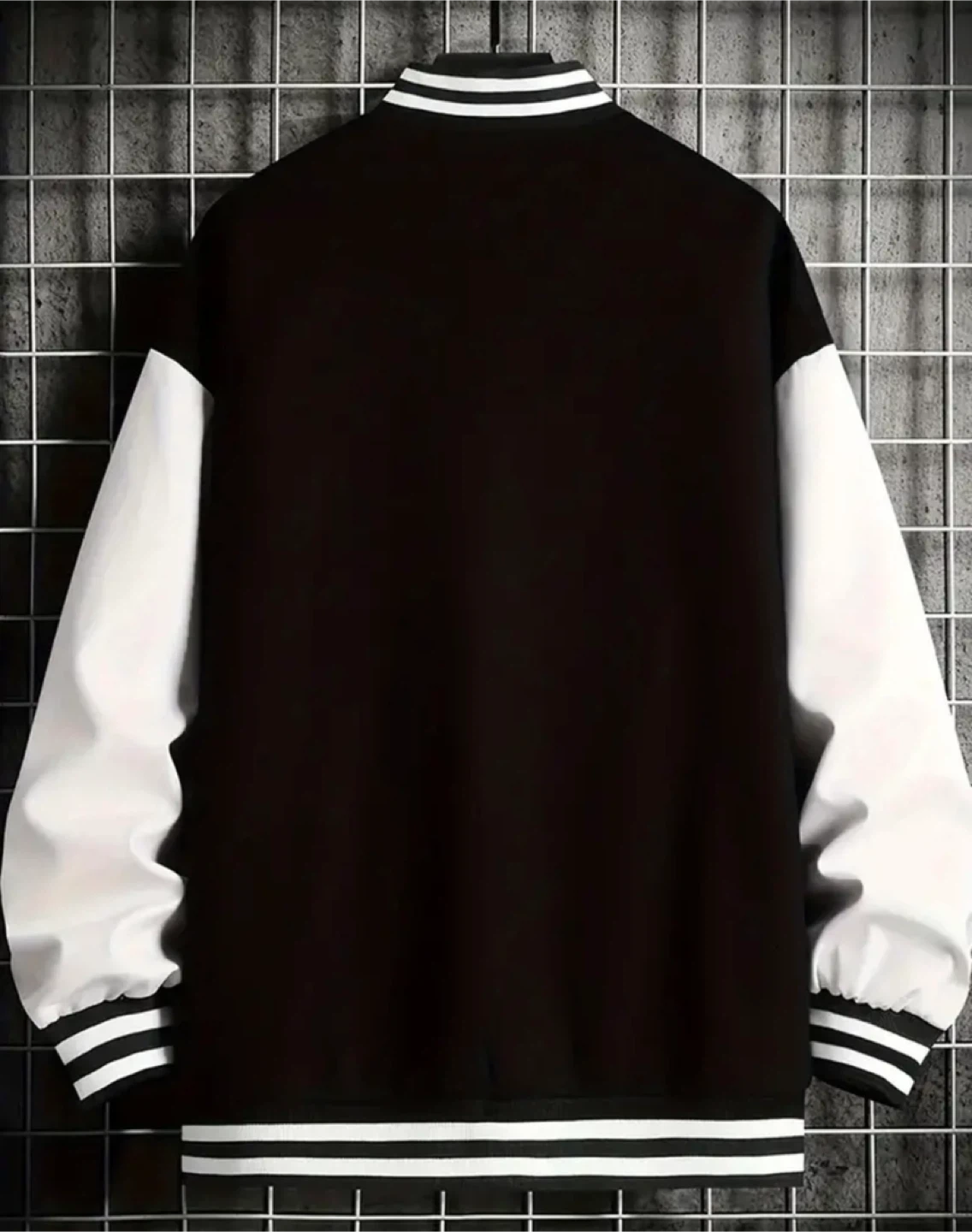Black & White Los Angeles Varsity Jacket - photo 2