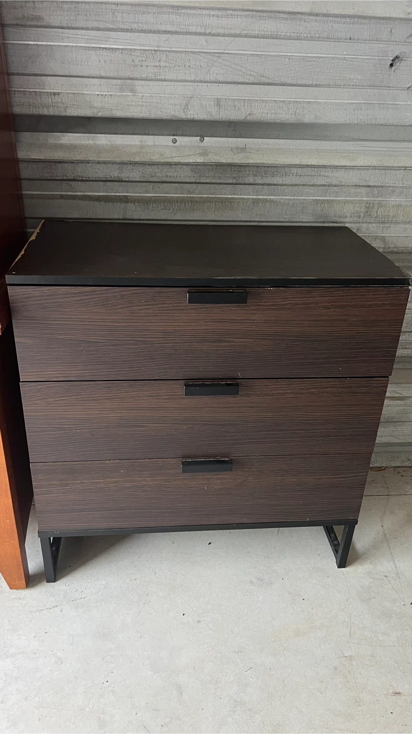 IKEA Trysil 3-Drawer Chest - Dark Brown/Black - photo 3