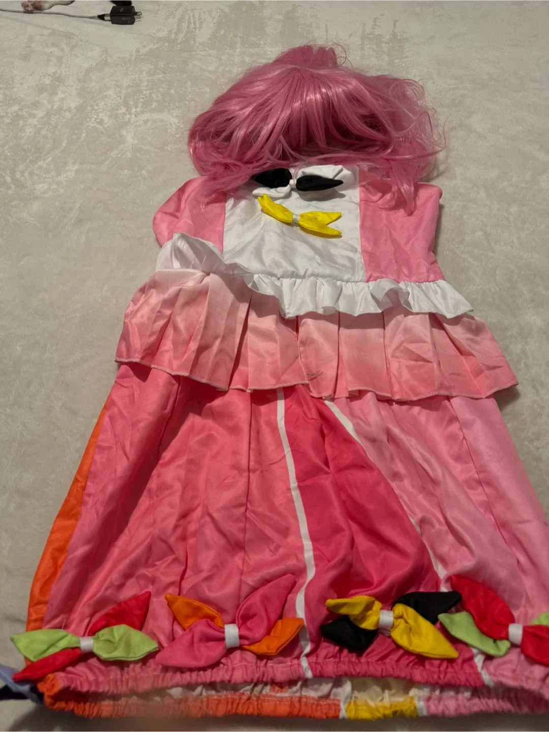 Pink Cosplay Dress with Wig image indicator(2)