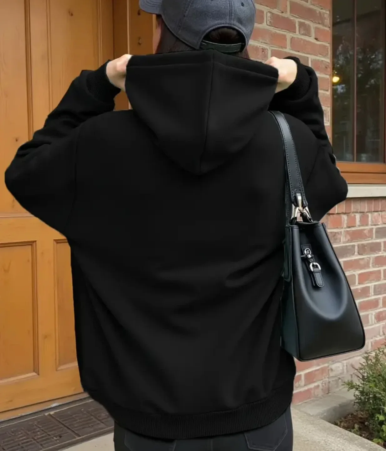 Black Zip-Up Hoodie image indicator(3)