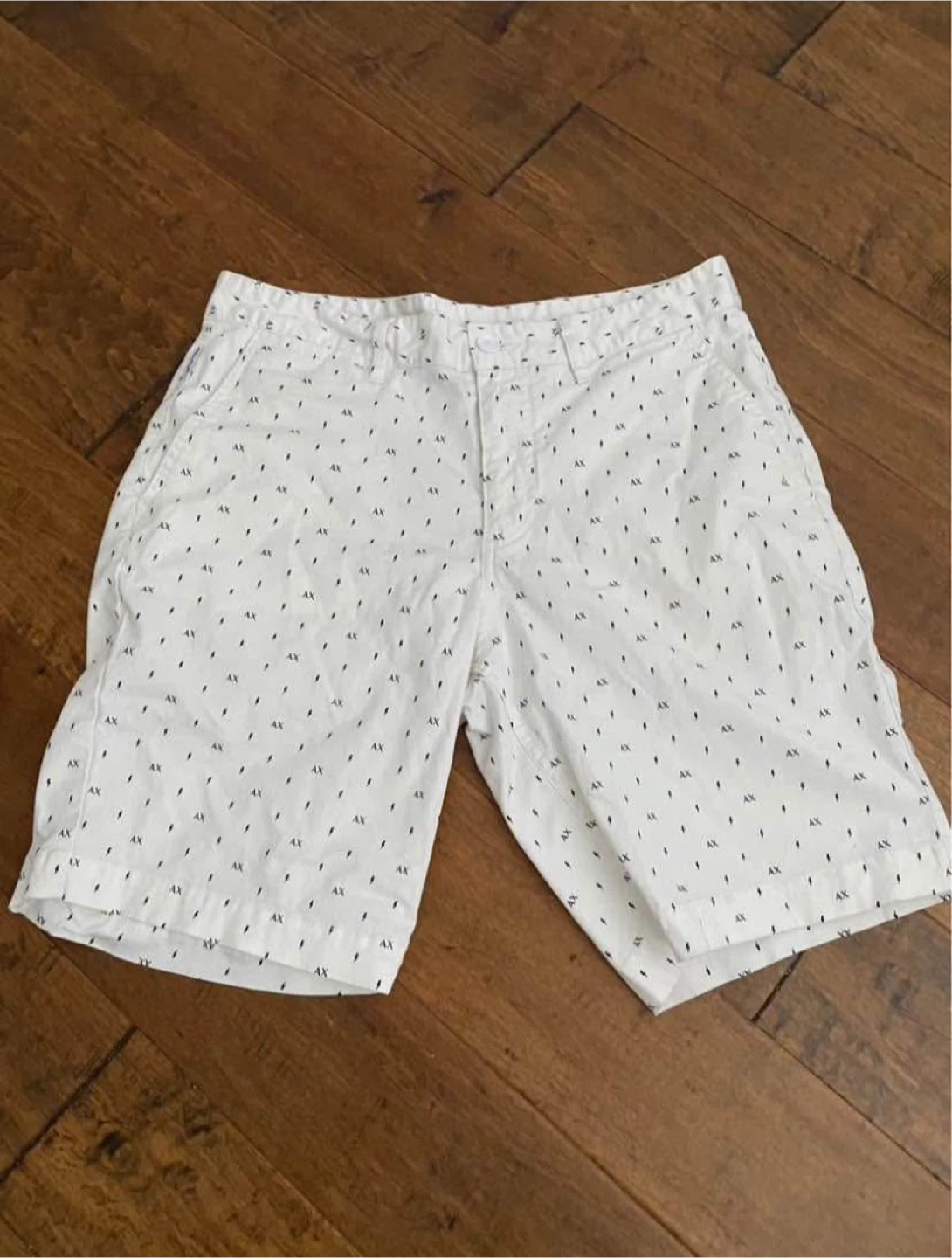 Armani Exchange White Shorts