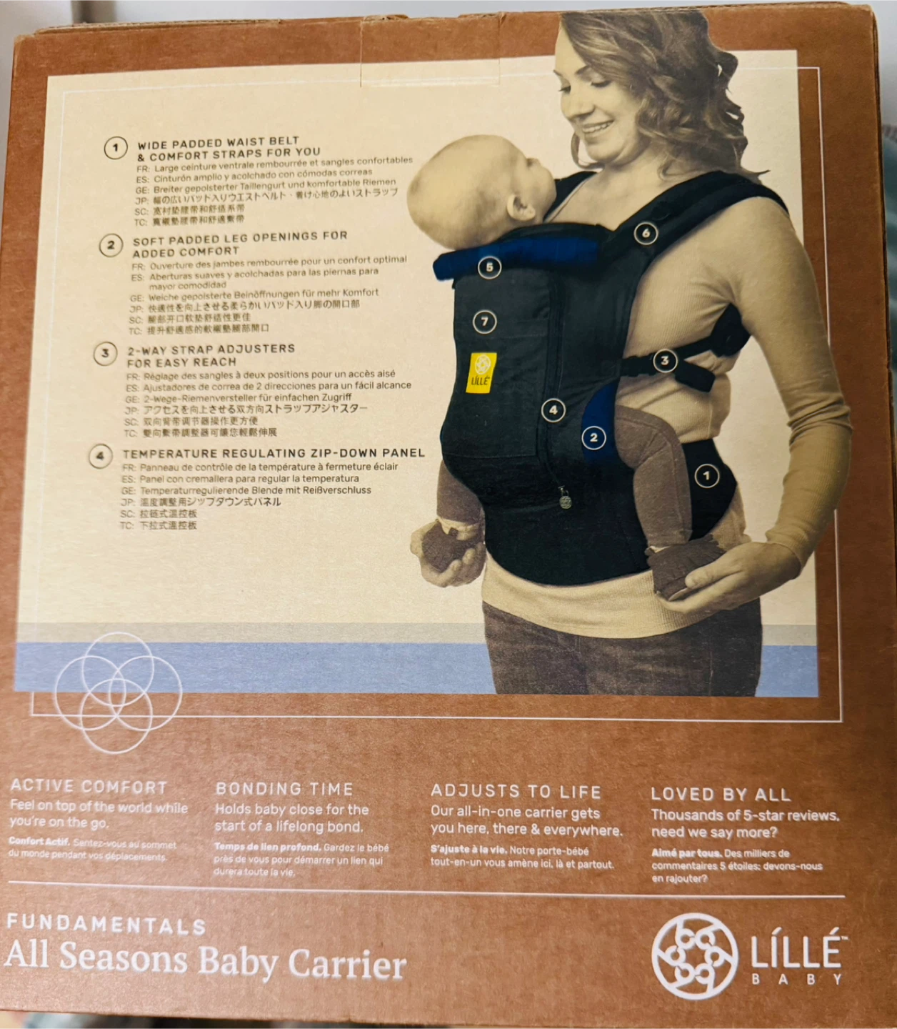 LILLEbaby Fundamentals All Seasons Carrier - Steel