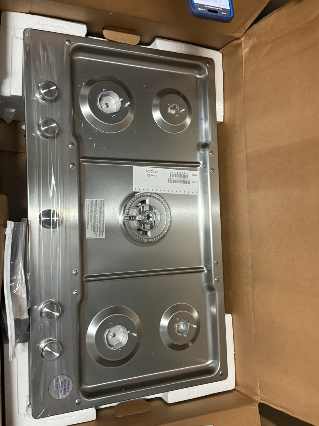 New Verona VDFREE365SS 36-inch Cooktop image indicator(3)