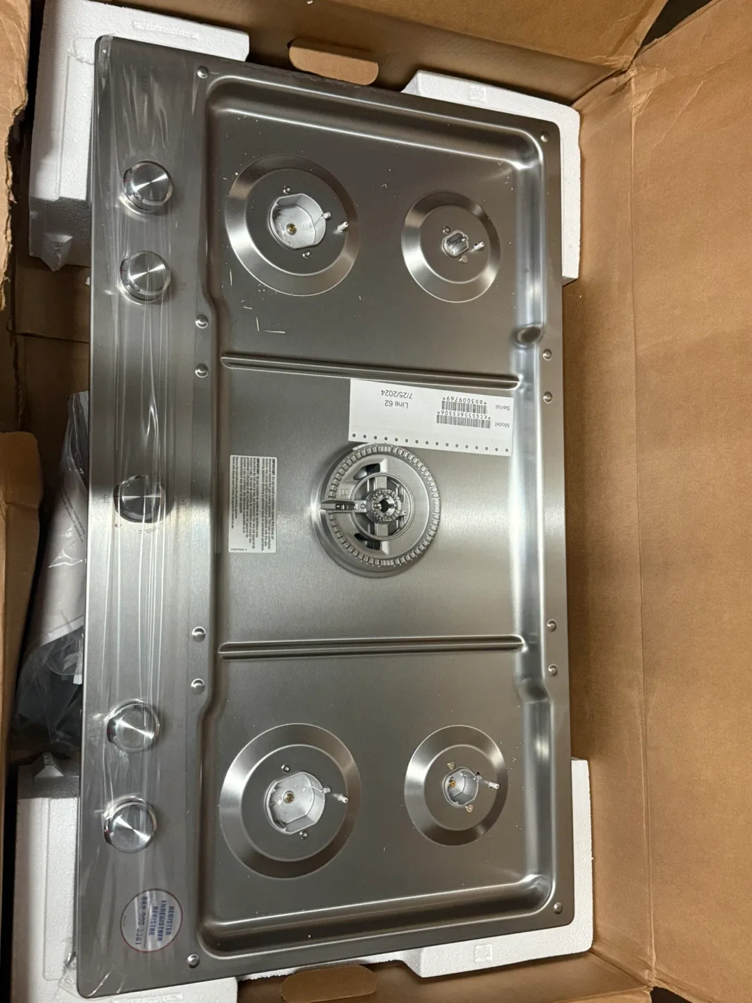 New Verona VDFREE365SS 36-inch Cooktop image indicator(5)