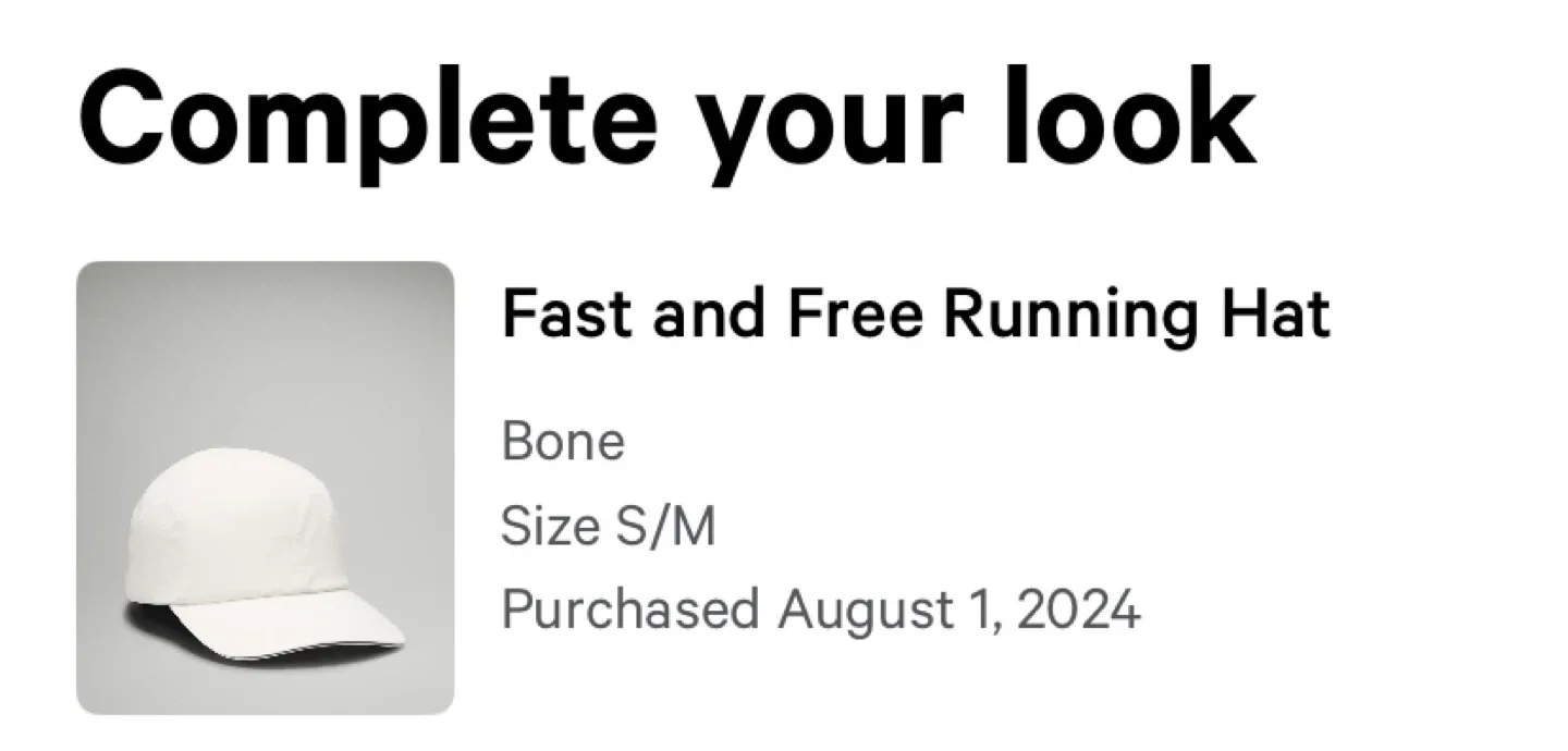 Lululemon Fast and Free Running Hat - Bone, S/M image indicator(5)