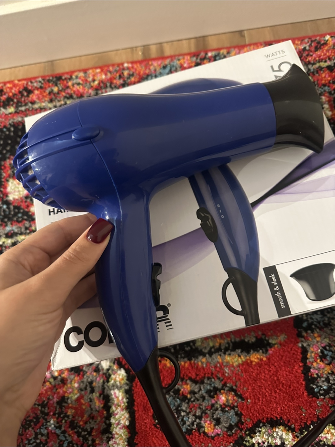 Conair 1875 Watt Hair Dryer - Blue - photo 2