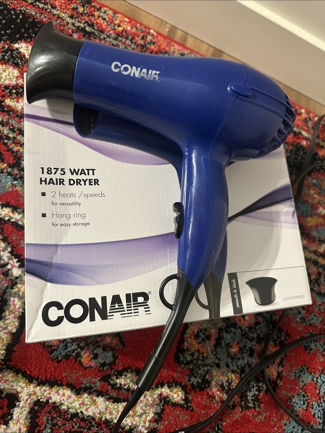Conair 1875 Watt Hair Dryer - Blue
