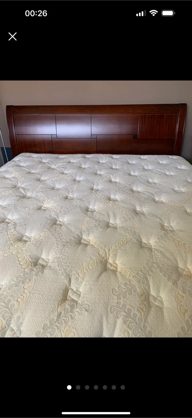 Full Bedroom set . King Bed + Mattress +2 Night tables . $ 2500 thumbnail