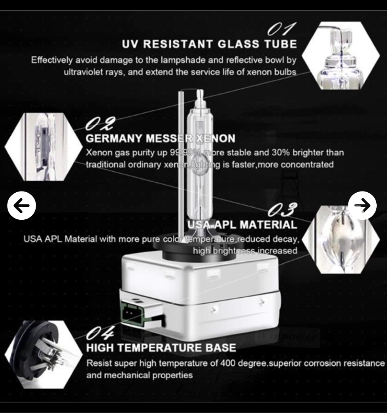 35W D3S HID Xenon Bulbs, 6000K, 2 Pack - photo 2