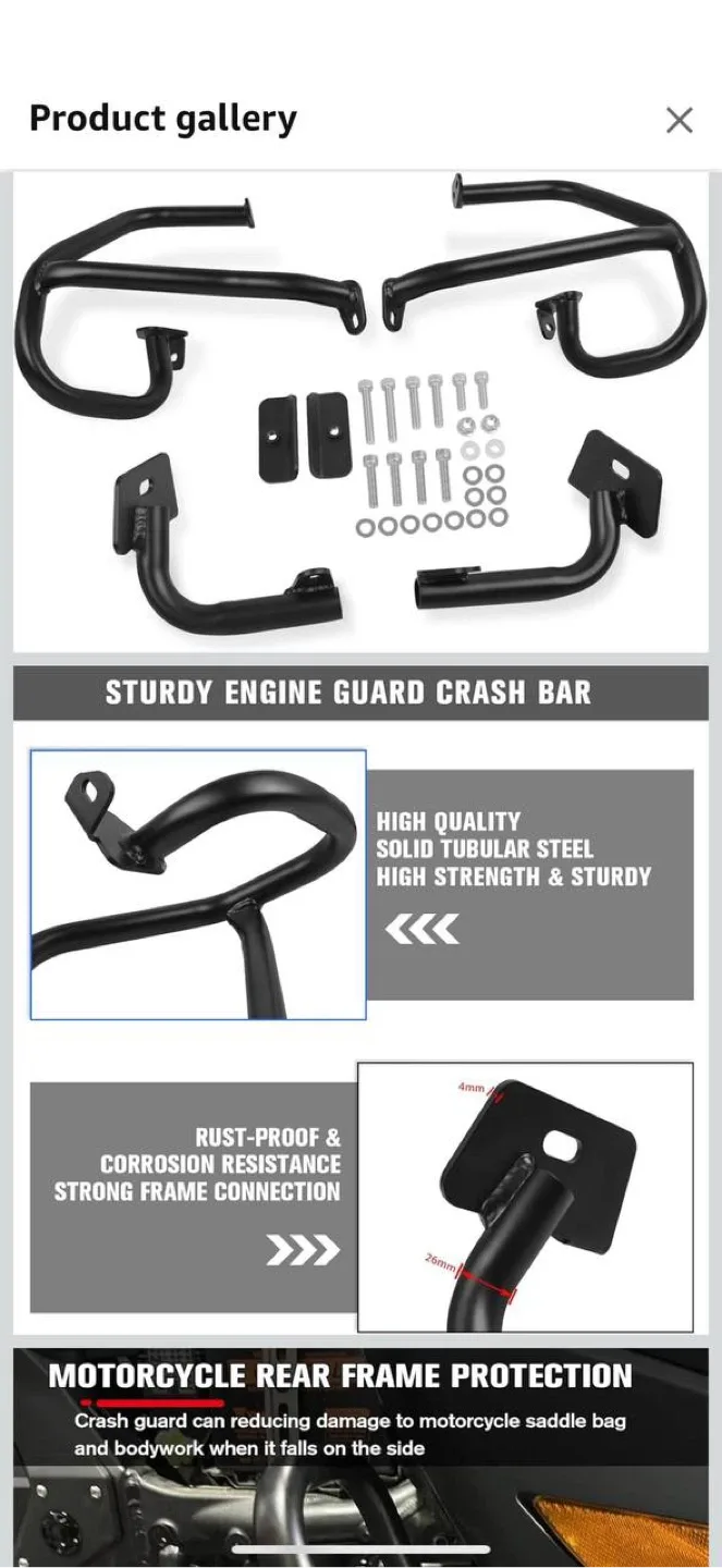 CHIFUN Rear Crash Bars for Honda Goldwing GL1800 (2018-2023) image indicator(3)