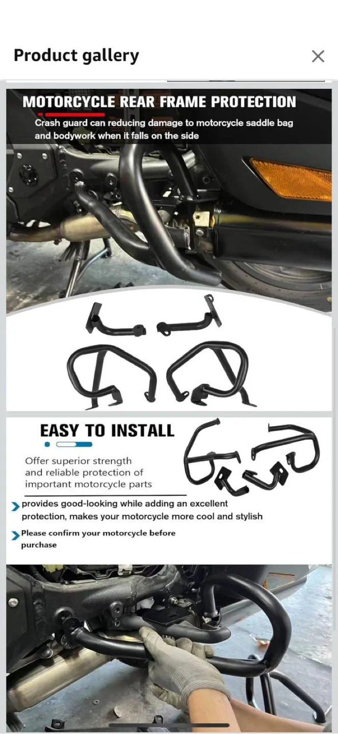 CHIFUN Rear Crash Bars for Honda Goldwing GL1800 (2018-2023) image indicator(4)